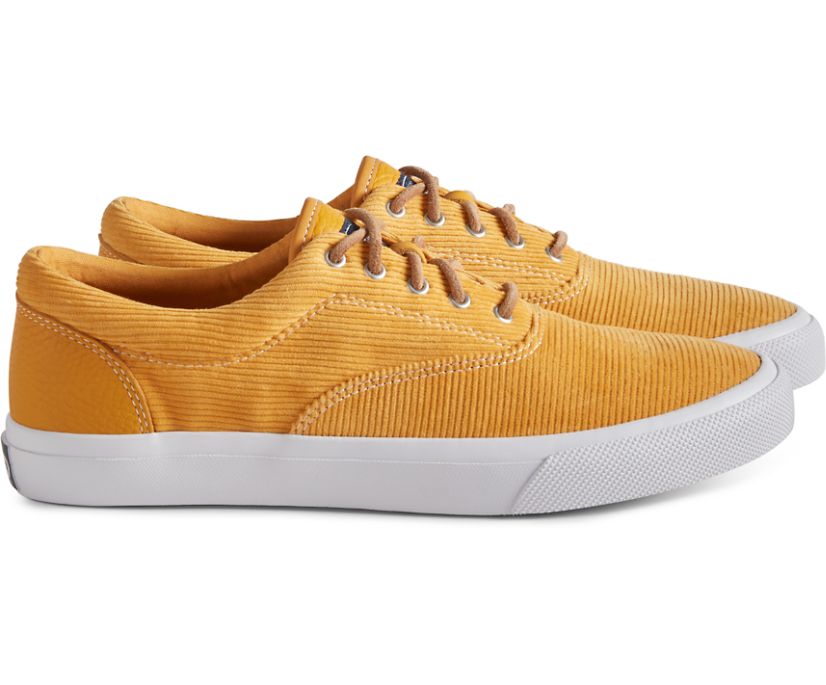 Sperry Cloud CVO Corduroy Deck Sneakers - Men's Sneakers - Yellow [TL2148930] Sperry Top Sider Irela